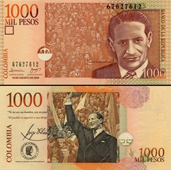 COLOMBIE - PICK 456 l - 1 000 PESOS  COLOMBIEN - 2009