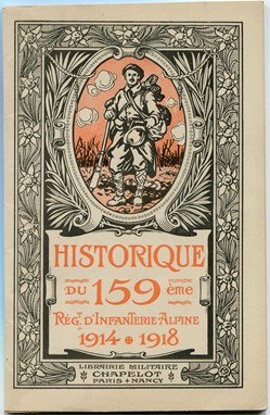 HISTORIQUE DU 159 ° RÉGIMENT D'INFANTERIE ALPINE