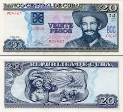 CUBA - PICK 122h - 20 PESOS - 2013