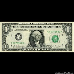 C- 1$ Federal Reserve Notes - Small Size 1969B Series