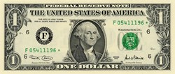 F- 1$ Federal Reserve Notes - Small Size 2001 Series
