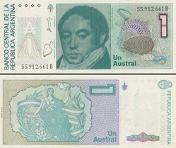 ARGENTINE - PICK 323 b 1 - 1 AUSTRAL -1986
