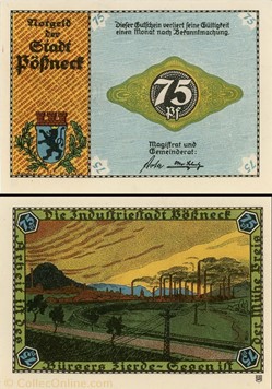 Pössneck - 75 Pfennig