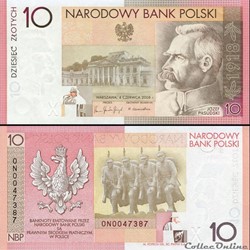 POLOGNE - PICK 179 - 10 ZLOTYCH - 2008