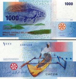 COMORES - PICK 16 A 1 - 1000 FRANCS COMORIENS - 2005