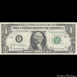 E- 1$ Federal Reserve Notes - Small Size 1969 Series
