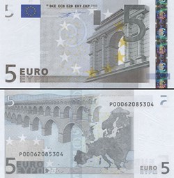 5 EUROS - SIGNATURE DUISENBERG - PICK 1 P 1 - PAYS-BAS