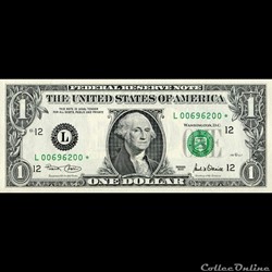 L- 1$ Federal Reserve Notes - Small Size 2001 Series