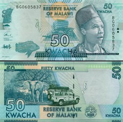 MALAWI - PICK 64 d - 50 KWACHA - 2017