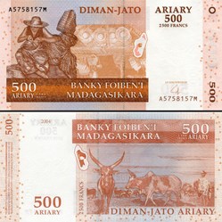 MADAGASCAR - PICK 088 b - 500 ARIARY - 2004