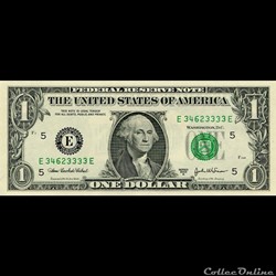 E- 1$ Federal Reserve Notes - Small Size 2003A Series