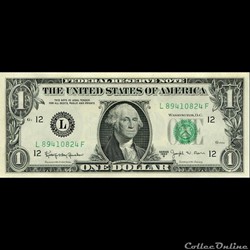 L- 1$ Federal Reserve Notes - Small Size 1963B Series