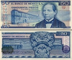 MEXIQUE - PICK 073a.LA - 50 PESOS - 1981