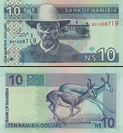 NAMIBIE - PICK 04 c - 10 Dollars Namibiens - 2001