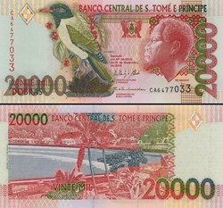 SAO TOME ET PRINCIPE - PICK 67e - 20 000 DOBRAS - 2013