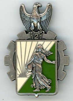 Insigne Terre - 121° Régiment du Train