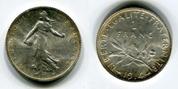 Monnaie trésor Mémé et Pépé - 1914