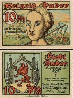 Daber 10 Pfennig