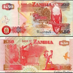 ZAMBIE - PICK 37 h - 50 KWACHA - 2009