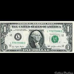 L- 1$ Federal Reserve Notes - Small Size 1977 Series