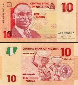 NIGERIA - PICK 33 A - 10 NAIRA - 2006