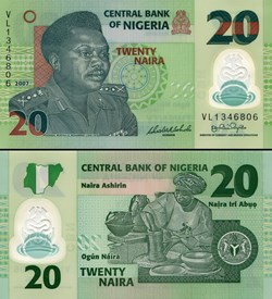 NIGERIA - PICK 34b - 20 NAIRA - 2007