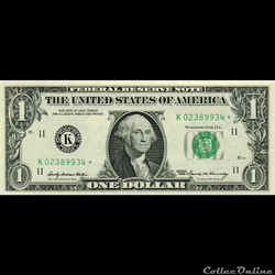 K- 1$ Federal Reserve Notes - Small Size 1969 Series