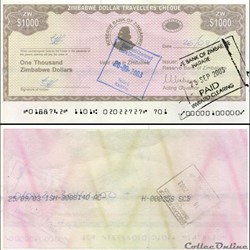ZIMBABWE - PICK 015a2 - 1000 Dollars - 2003