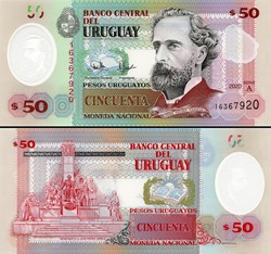 URUGUAY - PICK 102 a - 50 PESOS URUGUAYOS - 2020