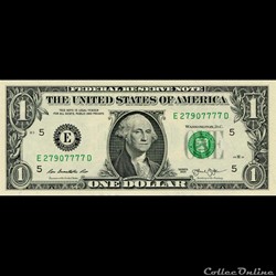 E- 1$ Federal Reserve Notes - Small Size 2013 Series