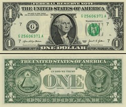 G- 1$ Federal Reserve Notes - Small Size 2021 Series