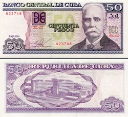 CUBA - PICK 123i - 50 PESOS - 2014