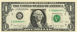 G- 1$ Federal Reserve Notes - Small Size 1988A Series