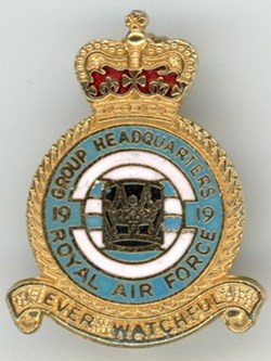 Insigne R.A.F - Headquarters Group 19th