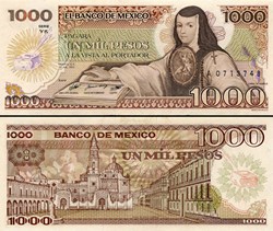 MEXIQUE - PICK 085a.YK - 1000 PESOS - 1985