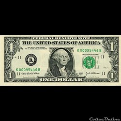 K- 1$ Federal Reserve Notes - Small Size 2003A Series