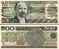 MEXIQUE - PICK 079b.EL - 500 PESOS - 1984