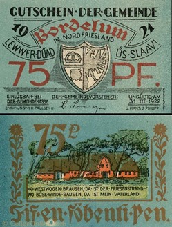 Bordelum 75 Pfennig