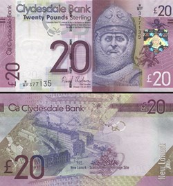 ÉCOSSE - PICK 229Kc - 20 POUND - CLYDESDALE BANK - 2014