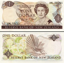 NOUVELLE-ZELANDE - PICK 169 c - 1 DOLLAR - 1992