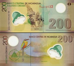 NICARAGUA - PICK 205 a  - 200 CORDOBAS - 2007