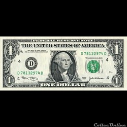 D- 1$ Federal Reserve Notes - Small Size 2003 Series