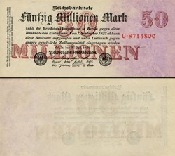 ALLEMAGNE - PICK 098-1 - 50 000 000 MARK - 1923