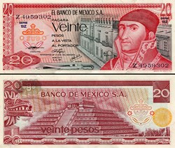 MEXIQUE - PICK 064c3 - 20 PESOS - 1976