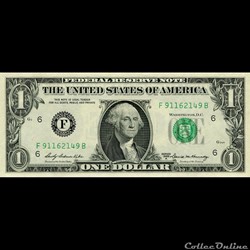 F- 1$ Federal Reserve Notes - Small Size 1969A Series