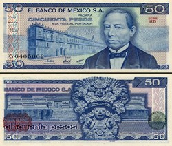 MEXIQUE - PICK 073a.KB - 50 PESOS - 1981