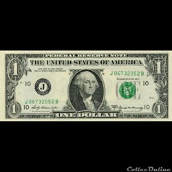 J- 1$ Federal Reserve Notes - Small Size 1969A Series
