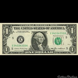 E- 1$ Federal Reserve Notes - Small Size 1985 Series