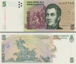 ARGENTINE - PICK 353 a 4 - 5 PESOS - 2010
