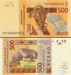 B.C.E.A.O - FRANCS CFA - BURKINA FASO - LETTRE C - 500 FRANCS - PICK 319 C a